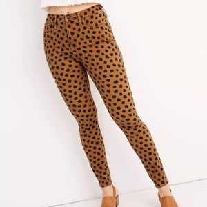 Madewell high rise skinny jean in painted spots